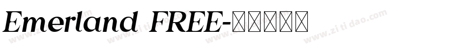 Emerland FREE字体转换